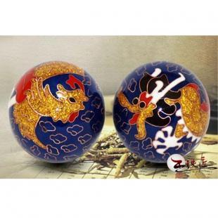 供應景泰藍金龍鳳保健球,藍色底色,金龍鳳圖案_禮品、工藝品、飾品_世界工廠網中國產品信息庫