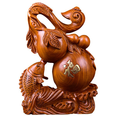 木雕招財風水雕刻工藝品家居擺設 推薦