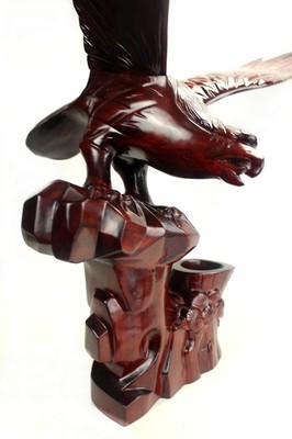 批發(fā)采購(gòu)木質(zhì)工藝品-廠家直銷 木雕工藝品 大展宏圖 大鵬展翅 一件代發(fā) 大號(hào)老鷹.