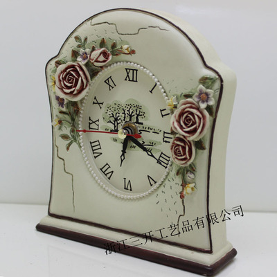 【【廠家直銷】供應(yīng)歐式樹脂座鐘/小鬧鐘 田園風(fēng)格 家居擺件裝飾】價(jià)格,廠家,圖片,塑料、樹脂工藝品,沈立明(個(gè)體經(jīng)營)-